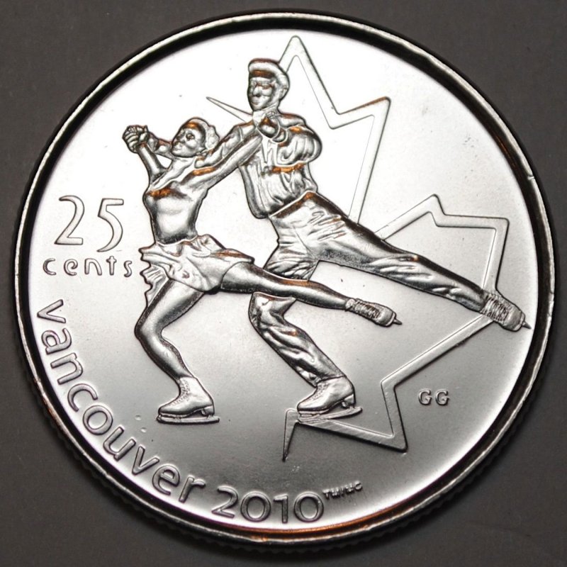 2008 Canadian 25-Cent Vancouver 2010 Olympics: Figure Skating